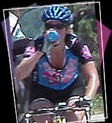 Monica thanks sponsors: Giro, Gu, Rock N Roll