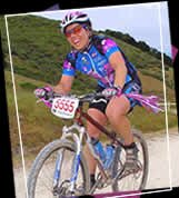 Suzy enjoying lap one on her singlespeed