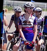 Tracie puts on her game face at Wente Criterium